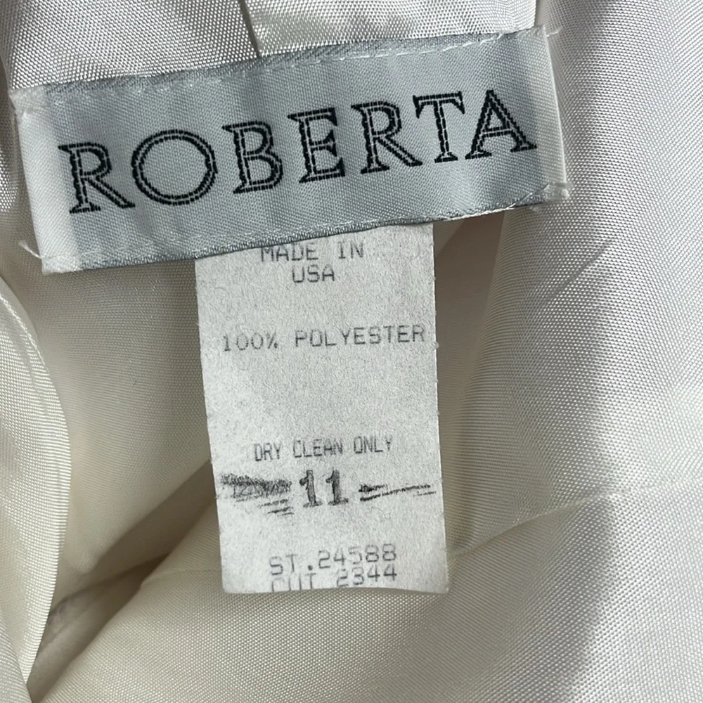 Size 11 Wedding Dress, Tea Length, gorgeous lace bodice & sweetheart neckline - Picture 7 of 7